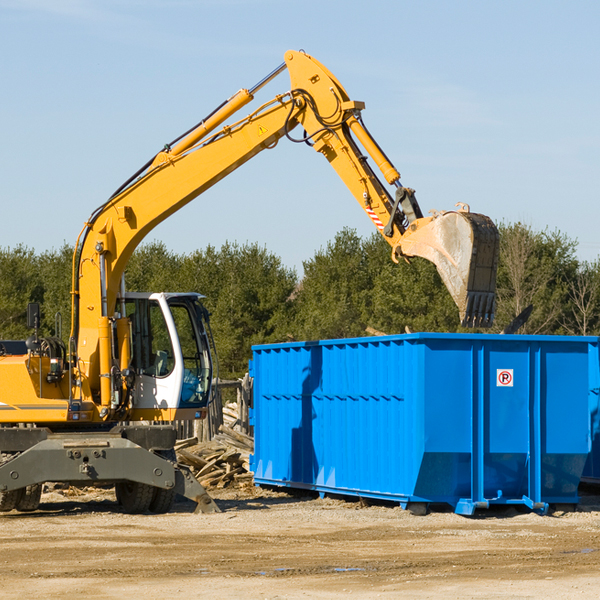 can i rent a residential dumpster for a construction project in Mallory